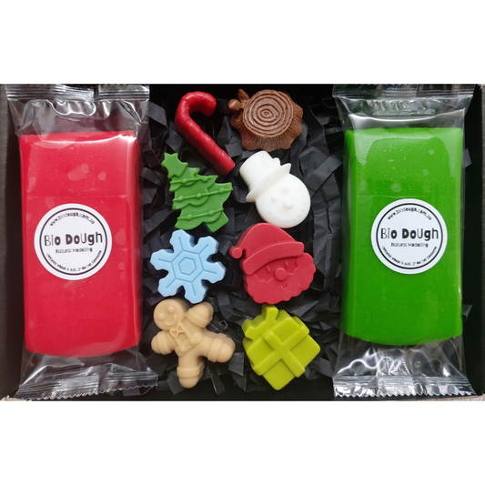 Bio DoUgh Figurines - Christmas Season  Red & Green