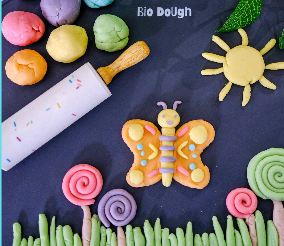 NEW! Bio Dough | Pastel Limited Edition Bag | All Natural, Eco-Friendly, Kids Dough for Sensory Play | 9 Fun Colours and Scents