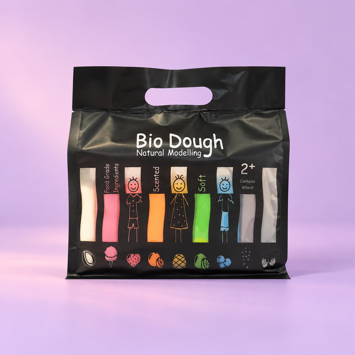 Rainbow in a Bag | 9 Colours of Natural Scented Playdough for Kids
