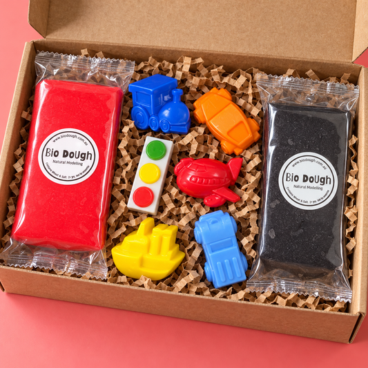 Transport Playdough Sensory Set – Cars, Trucks, Planes, Trains and Boats