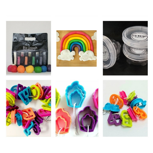 Bio DoUgh Natural Play Dough for Kids – Value Bundle Sensory Play Dough Kit