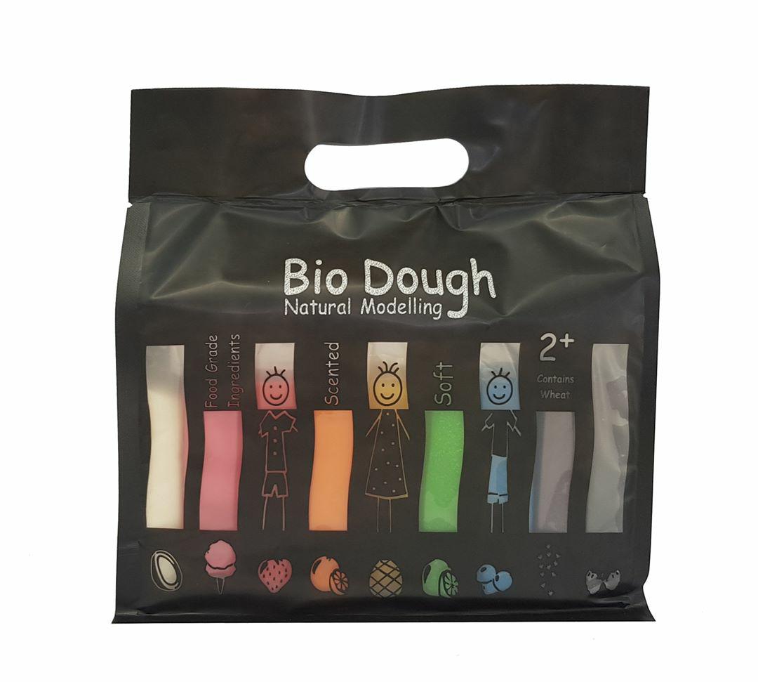 Rainbow in a Bag play dough set with 9 colourful samplers by Bio DoUgh