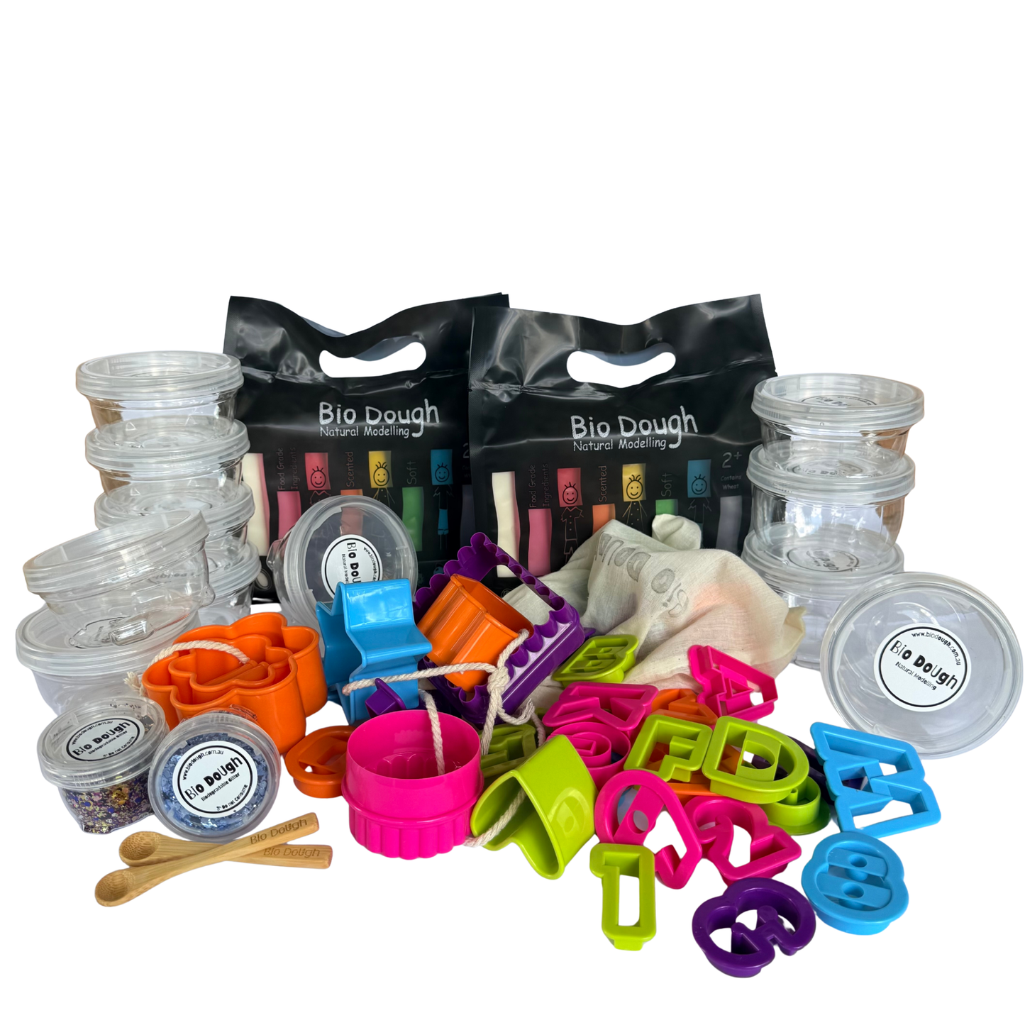 Bio DoUgh Big Value Bundle – Non-Toxic Natural Play Dough Set for Kids (Sensory Play Kit)