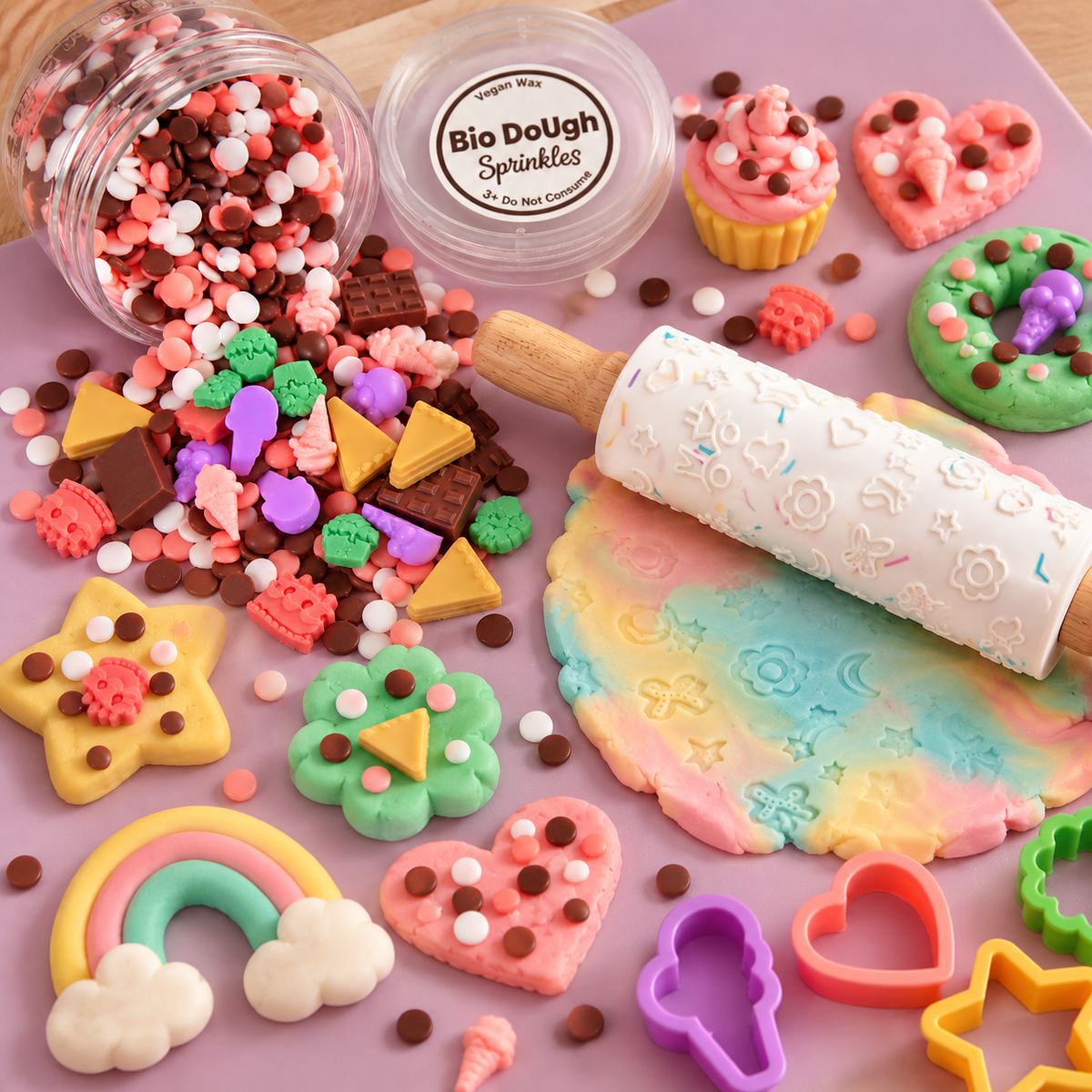 Bio DoUgh Sweet Tooth Dessert Sprinkles for Playdough
