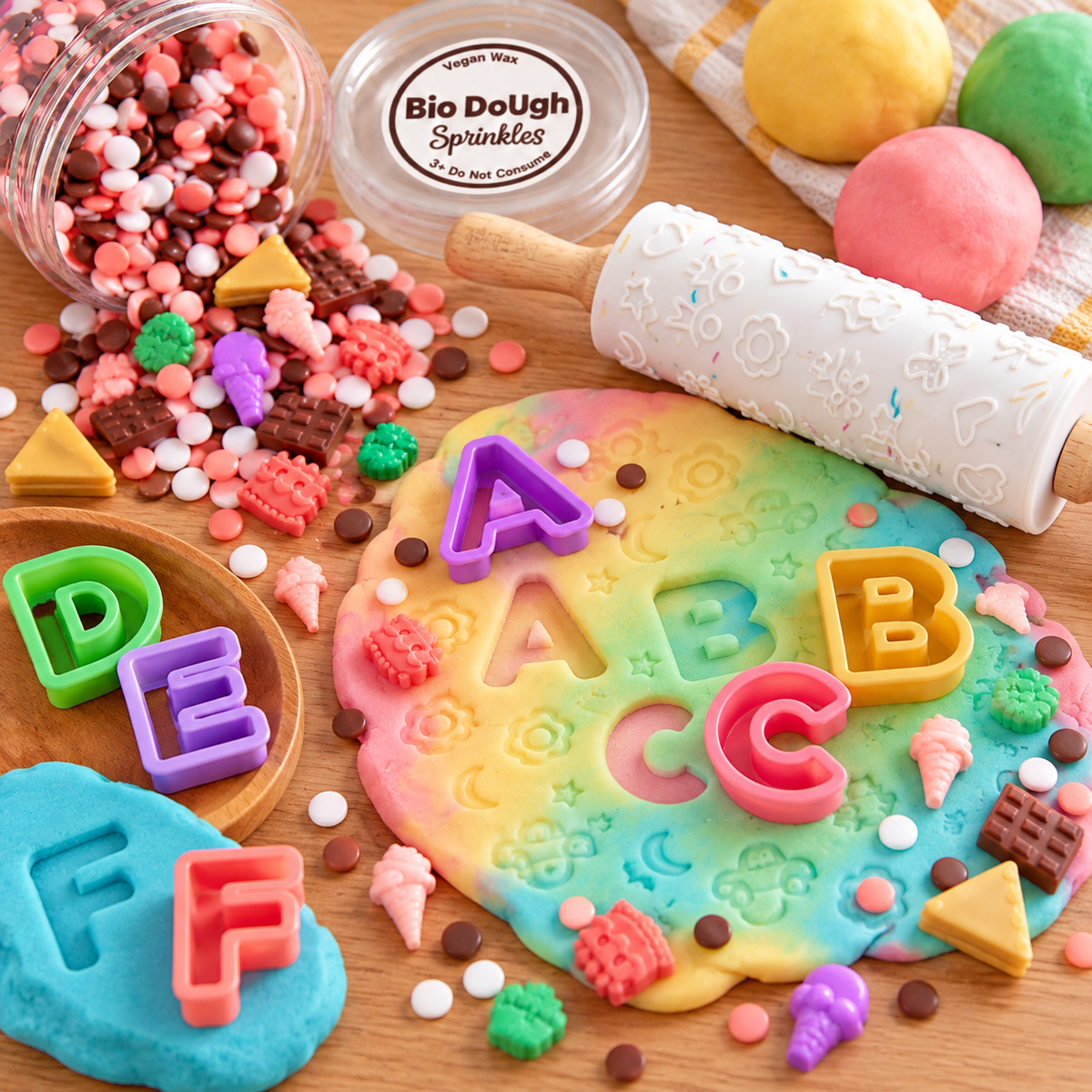 Bio DoUgh Sweet Tooth Dessert Sprinkles for Playdough