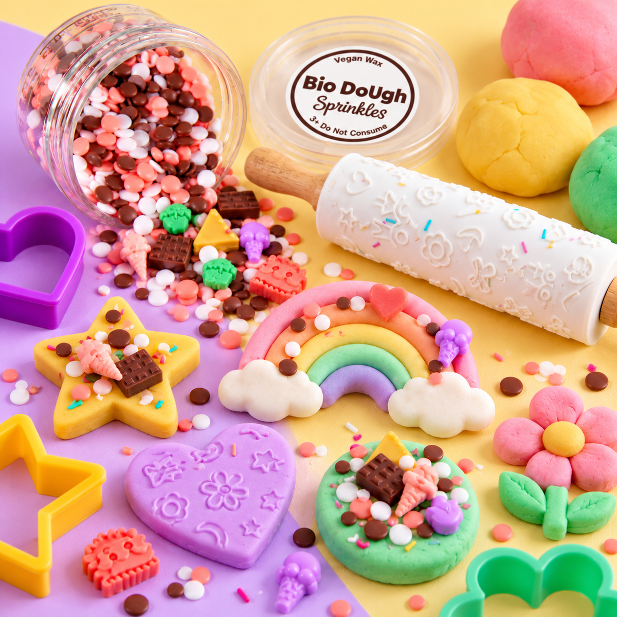 Bio DoUgh Sweet Tooth Dessert Sprinkles for Playdough