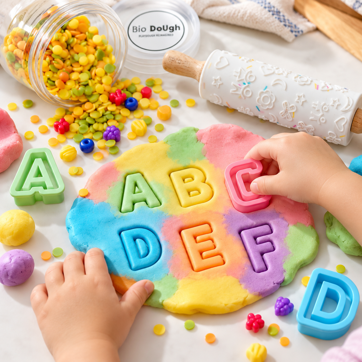 Bio DoUgh Tutti Frutti Sprinkles for Playdough