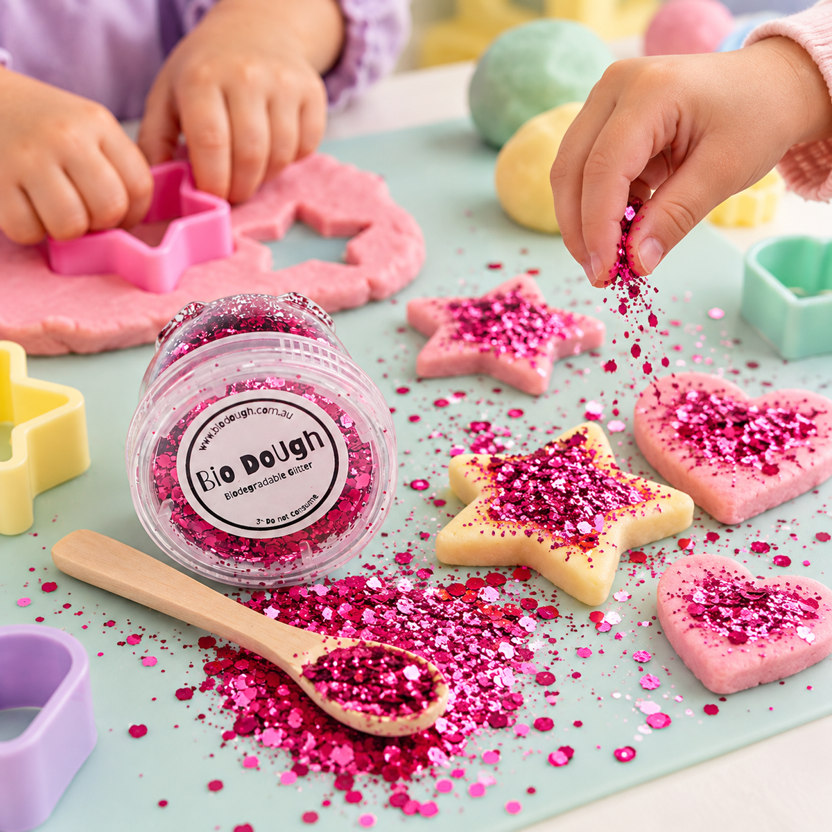 Pink Glam Biodegradable Glitter for Sensory Play