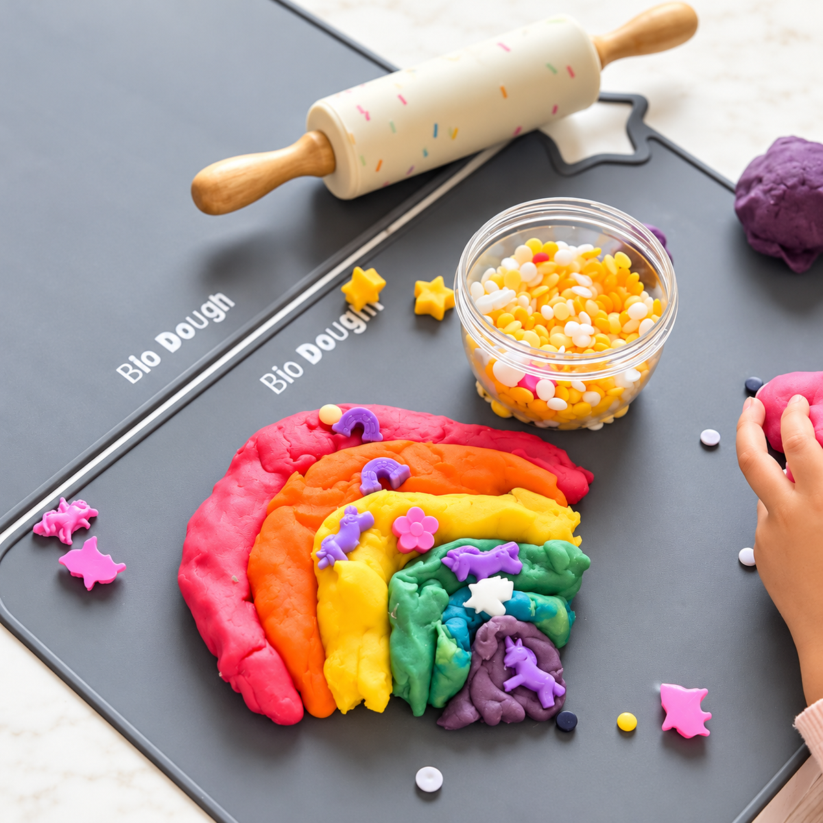 Bio DoUgh Rainbow Unicorns Sprinkles
