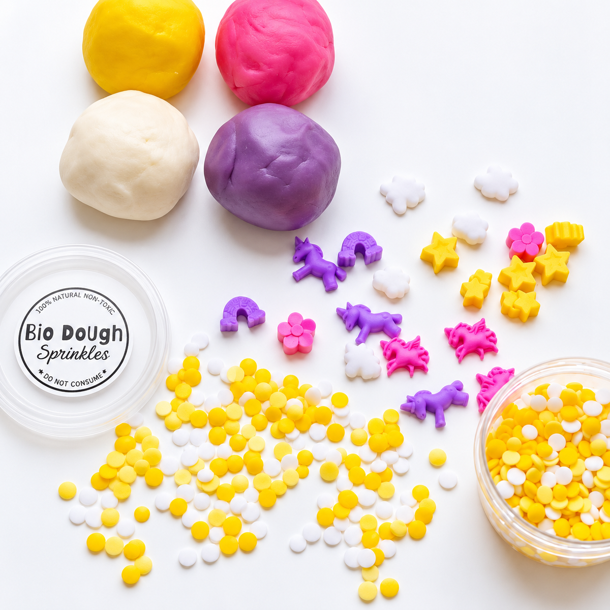 Bio DoUgh Rainbow Unicorns Sprinkles