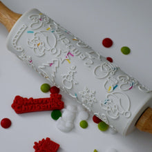 Load image into Gallery viewer, Christmas Embossed Silicone Rolling Pin
