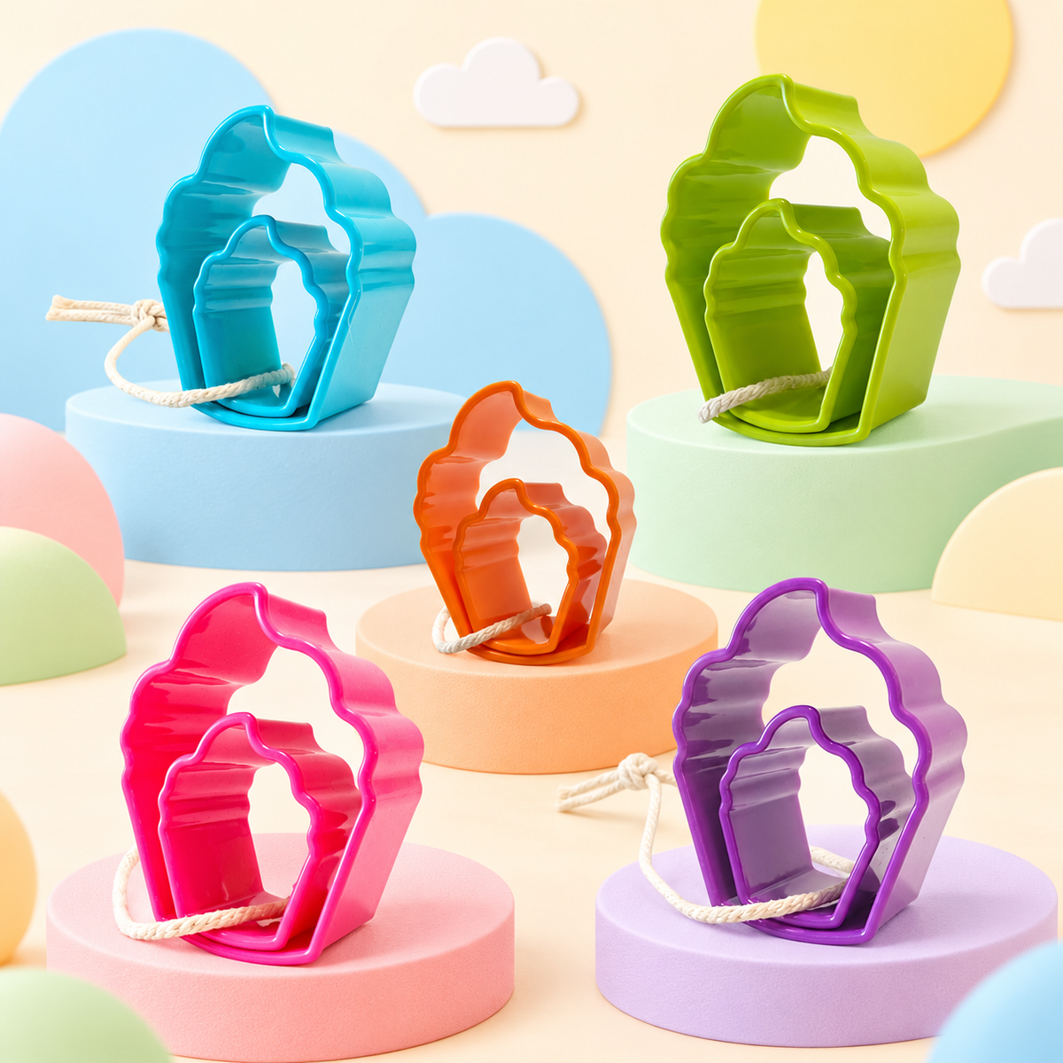 Fun Duo Cupcake Shape Cutter - Bio DoUgh