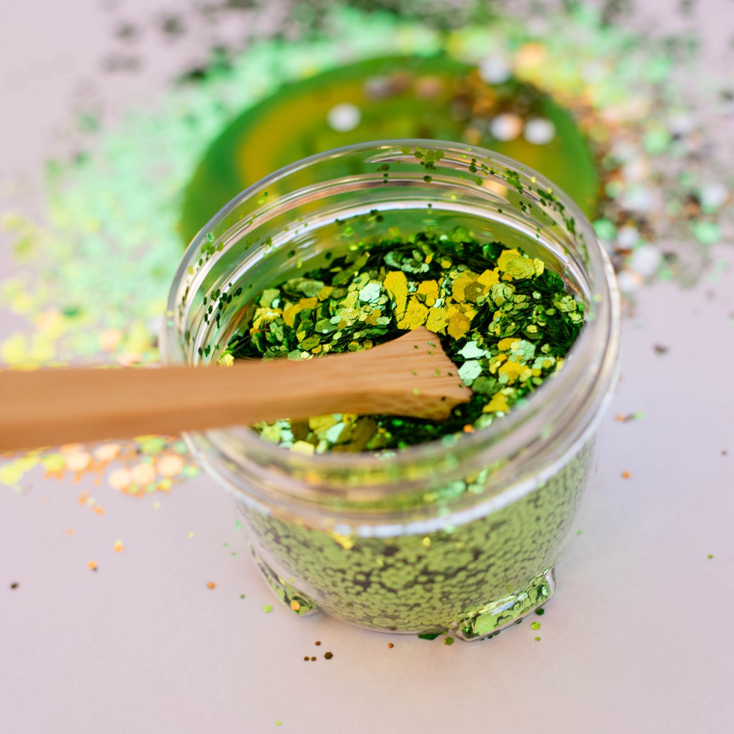 Green Glitter 40ml-20g - Eco-Friendly, Non-Toxic Glitter for Kids