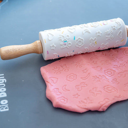 Kids Fun Embossed Silicone Rolling Pin