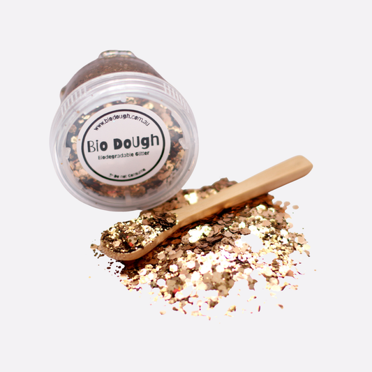 Golden Glitter Biodegradable, Eco-Friendly, Non-Toxic Glitter for Kids