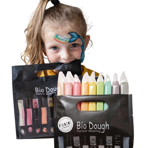 Back in Stock! Bio Dough | Rainbow in a Bag 2pk Bundle | All Natural, Eco-Friendly, Kids Dough for Sensory Play | Duo Pack with 9 Colours and Scents in Each