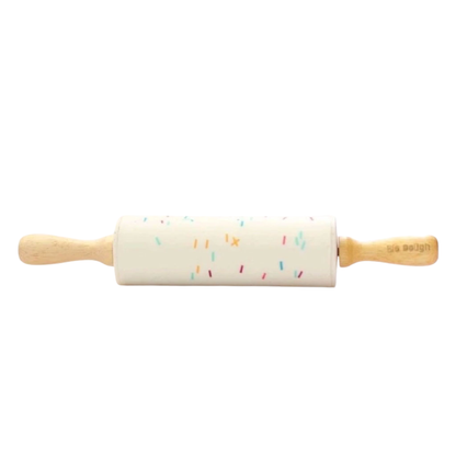 Bio DoUgh Confetti Silicone Rolling Pin for Kids – Eco-Friendly and Safe