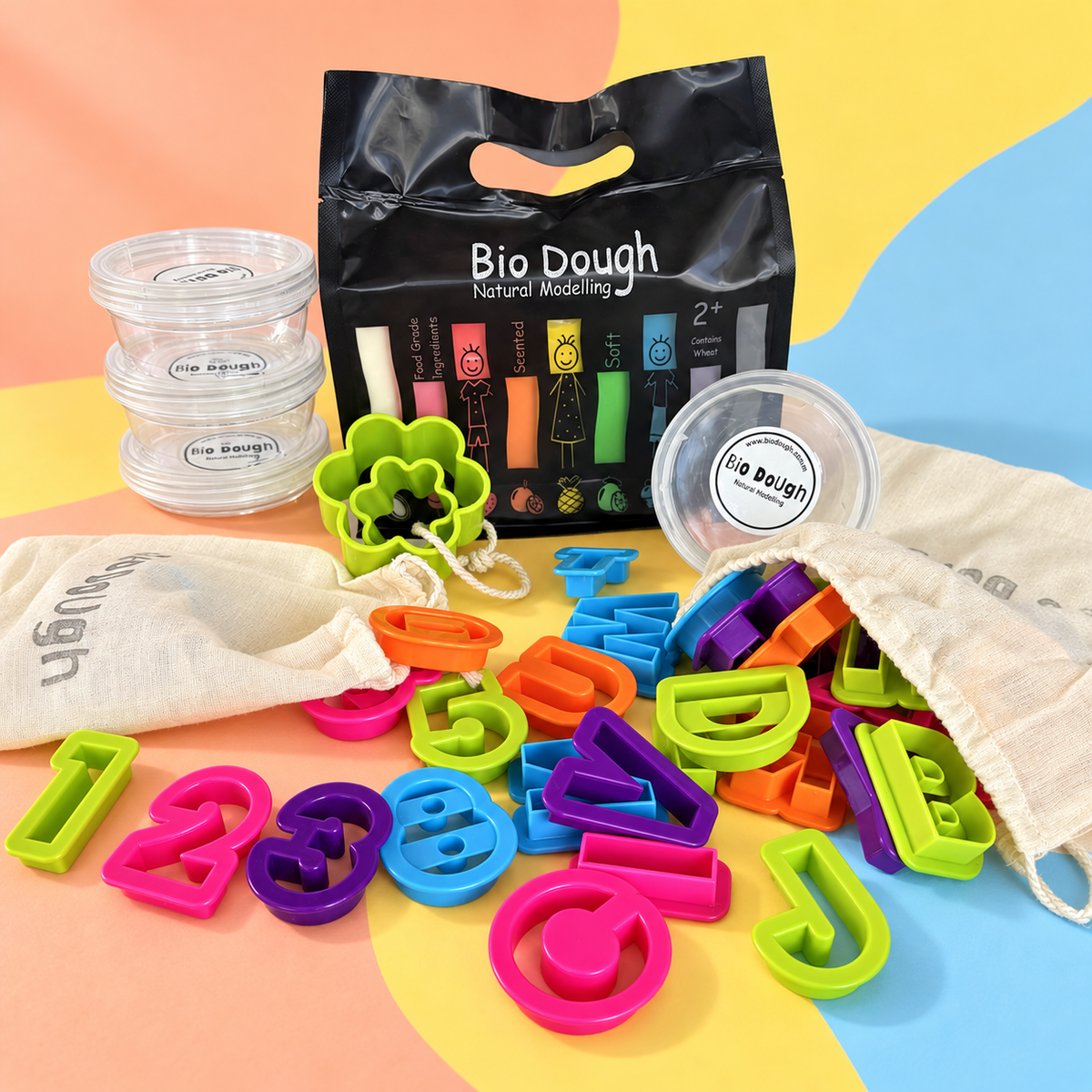 Bio DoUgh Natural Play Dough for Kids – Value Bundle Sensory Play Dough Kit