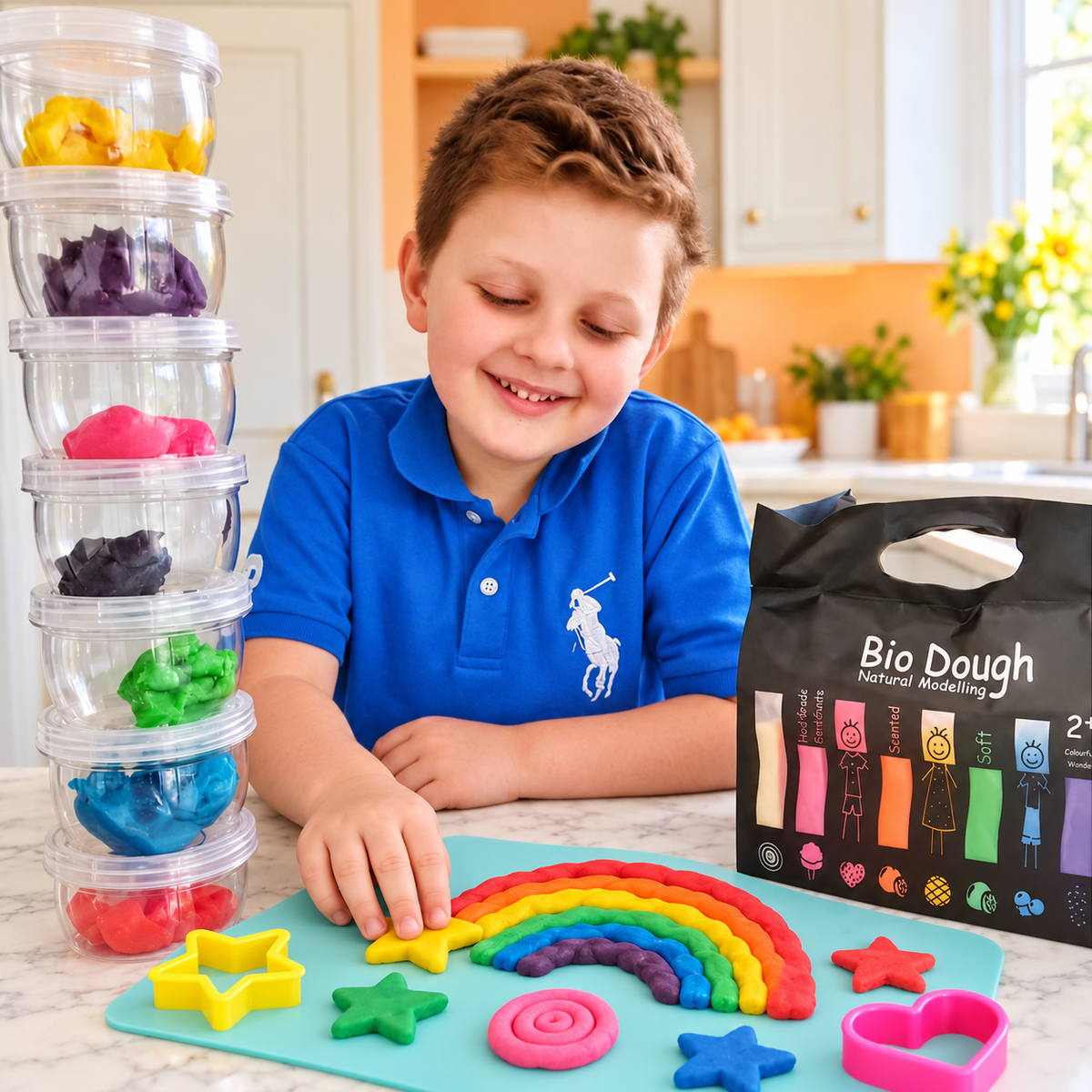 Playdough BPA Free Storage Containers | Bio DoUgh Lock & Stack