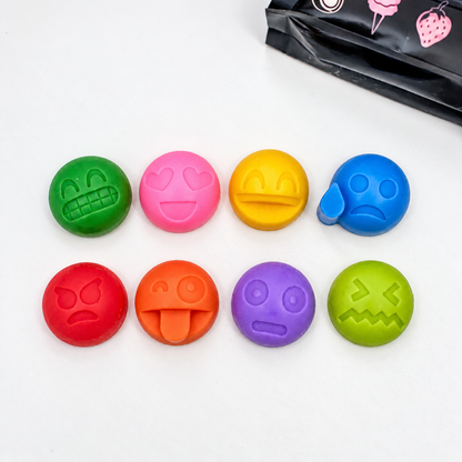 Colourful reusable Emotion Emoji figurines for playdough and sensory play