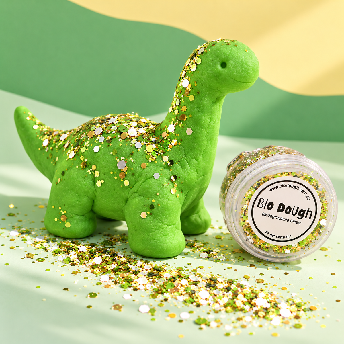 Green Dinosaur Mini Playdough Gift Set