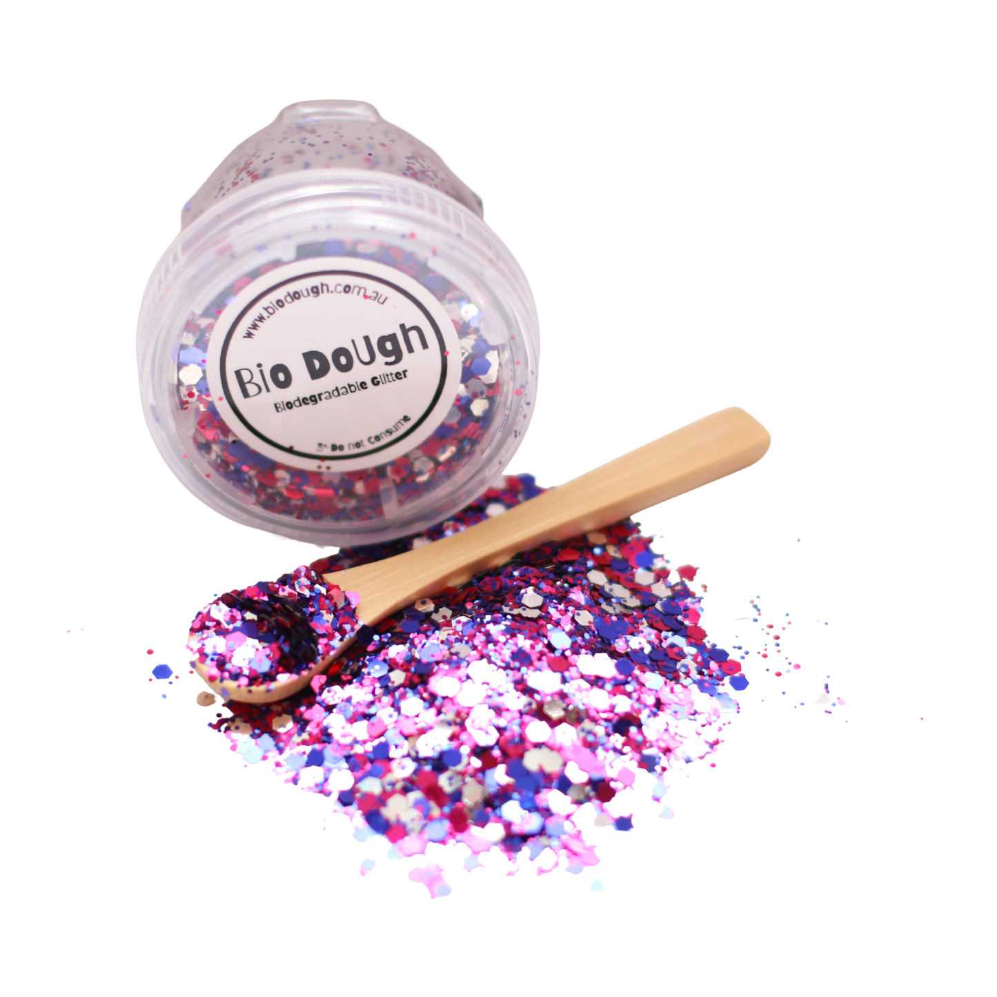 close up on our disco mix kids safe glitter