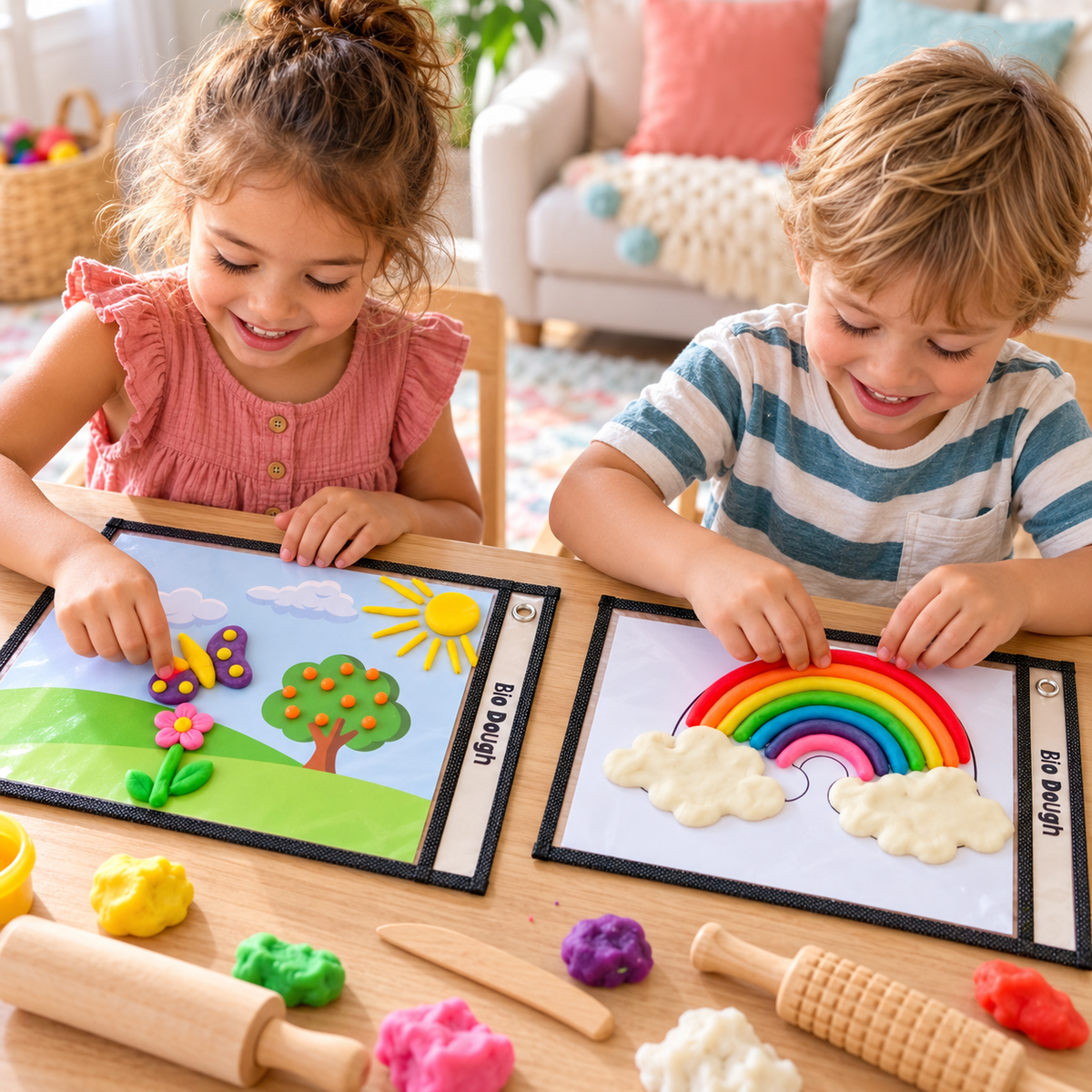 Bio DoUgh Pocket Sleeve Playdough Play to Learn Kit