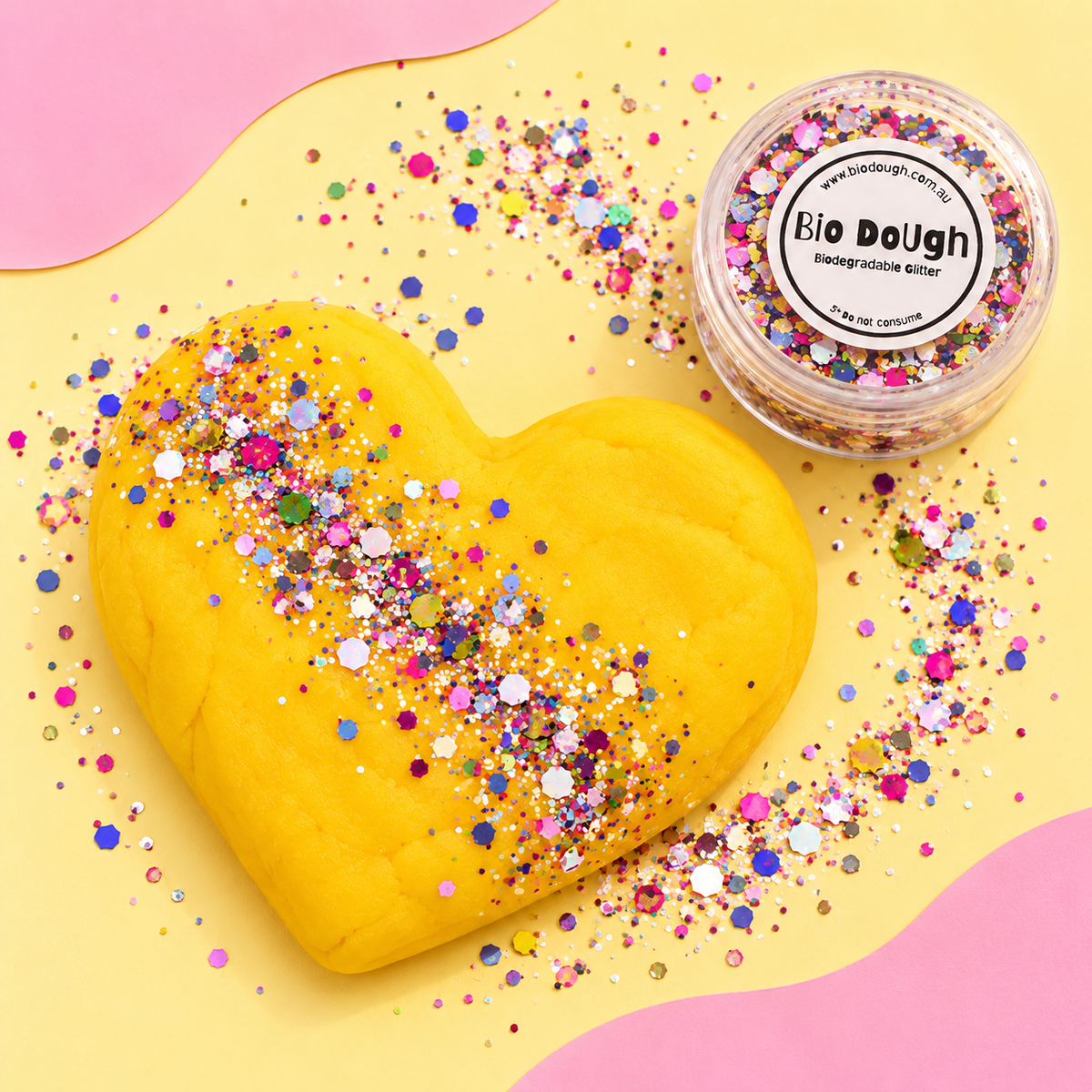 Yellow Pineapple Confetti Playdough Gift Set