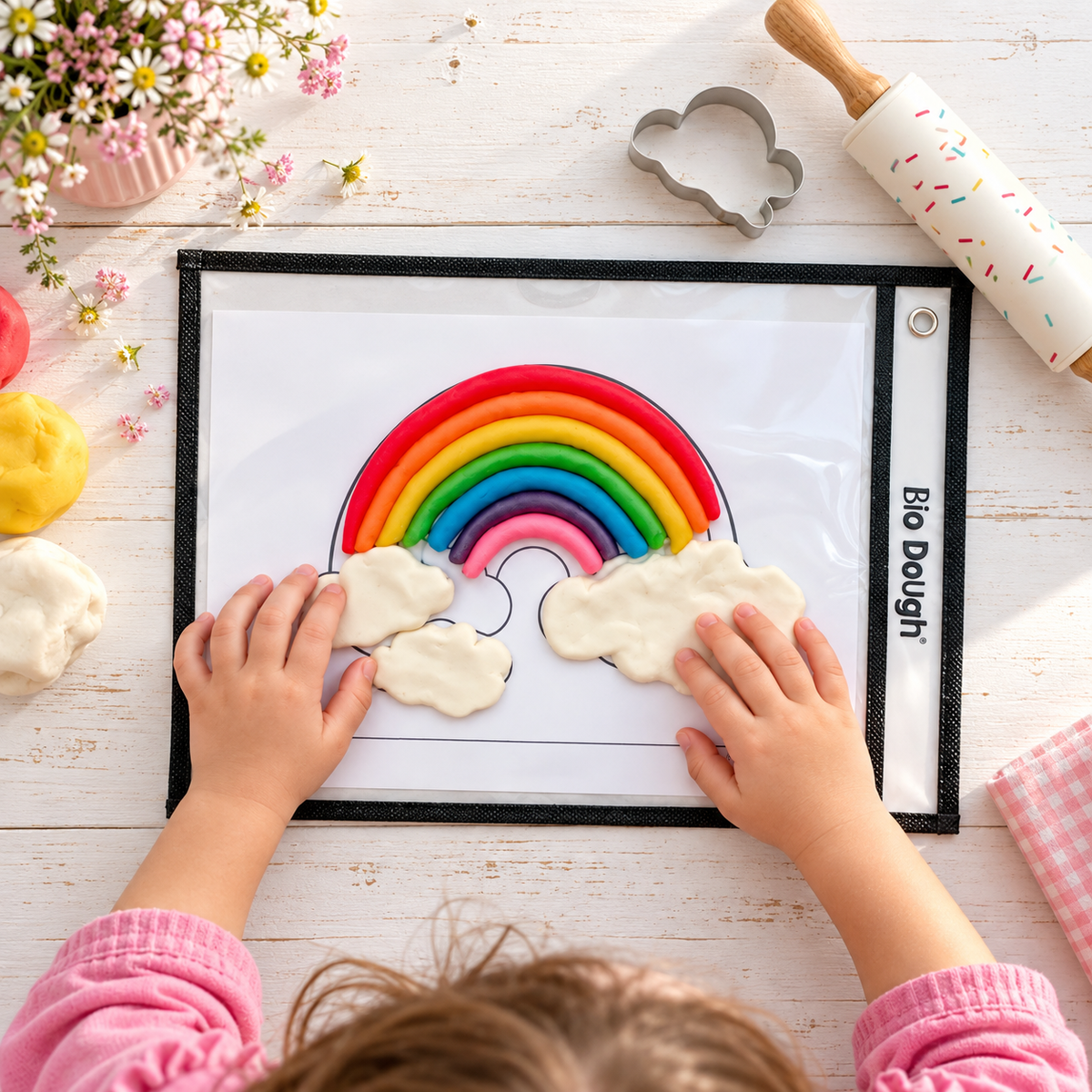 Bio DoUgh Pocket Sleeve Playdough Play to Learn Kit