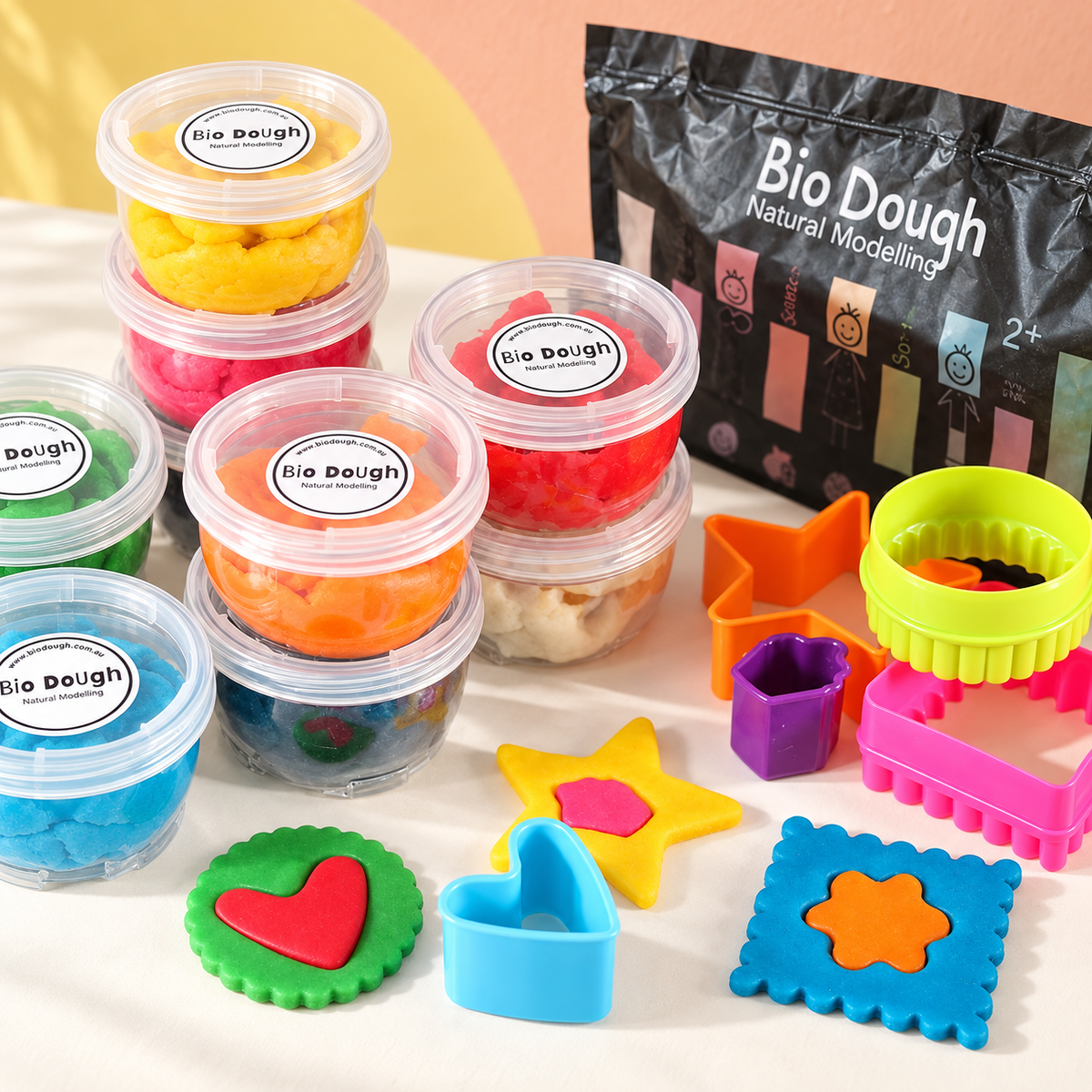 Playdough BPA Free Storage Containers | Bio DoUgh Lock & Stack