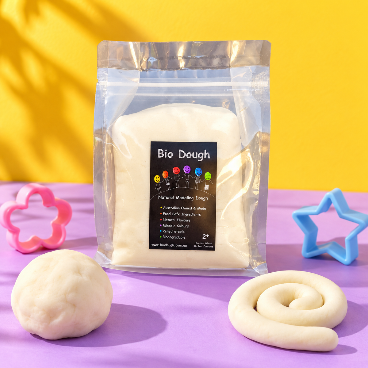 Scent Free & Dye Free Playdough 1kg | Bio DoUgh Australia