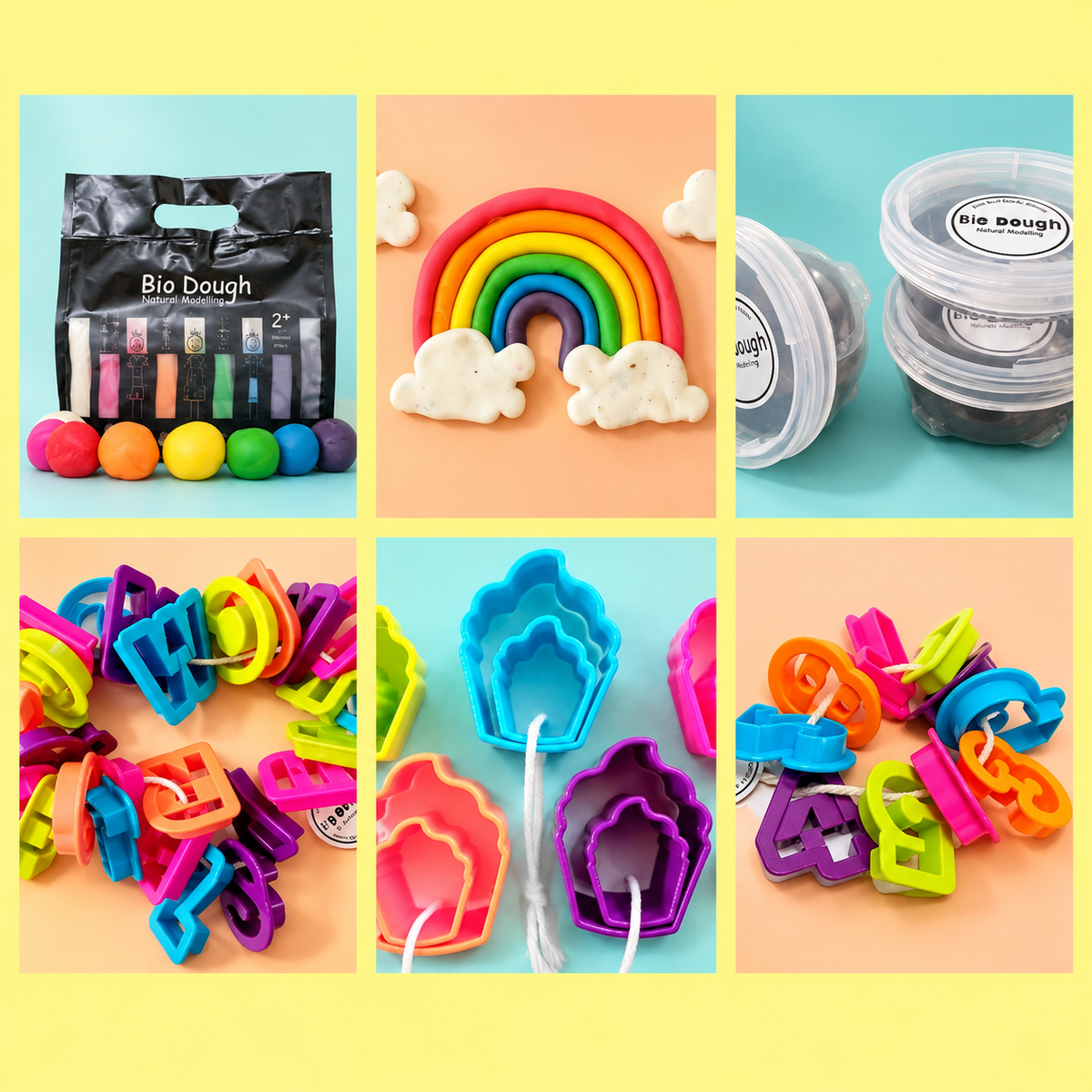 Bio DoUgh Natural Play Dough for Kids – Value Bundle Sensory Play Dough Kit