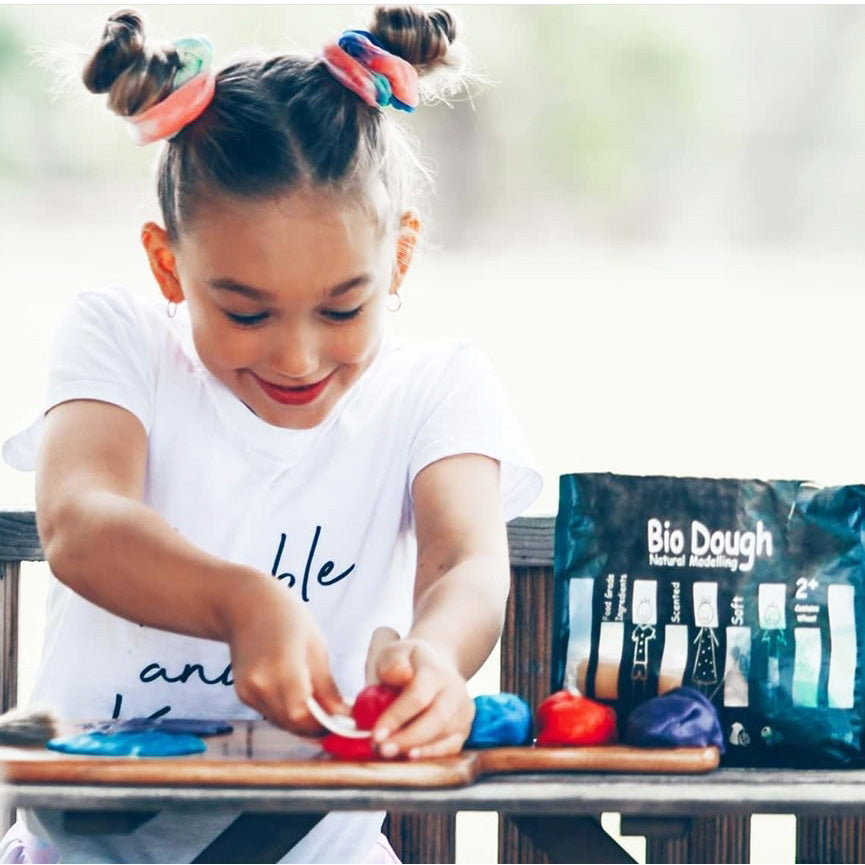 Australian-made natural play dough in a double pack set