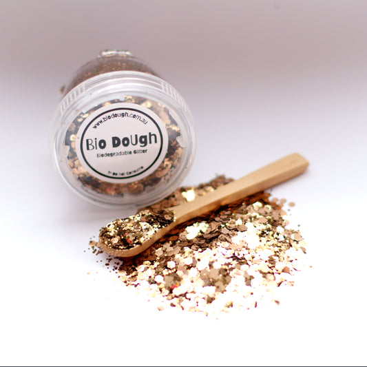 Golden Glitter 40ml-20g - Eco-Friendly, Non-Toxic Glitter for Kids