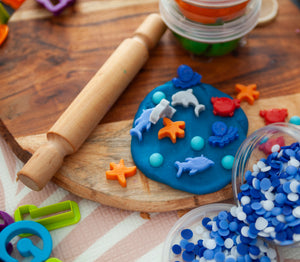 Bio DoUgh Sprinkles — Under The Sea - All Natural, Eco-Friendly, Kids Dough Sprinkles for Sensory Play