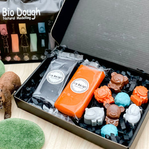 Bio DoUgh Figurines | Adventure Animals | All Natural, Eco-Friendly, Kids Dough & Figurines for Sensory Play