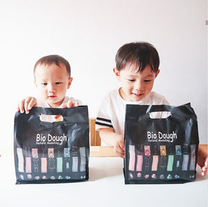 Bio Dough | Rainbow in a Bag 2pk Bundle | All Natural, Eco-Friendly, Kids Dough for Sensory Play | Duo Pack with 9 Colours and Scents in Each