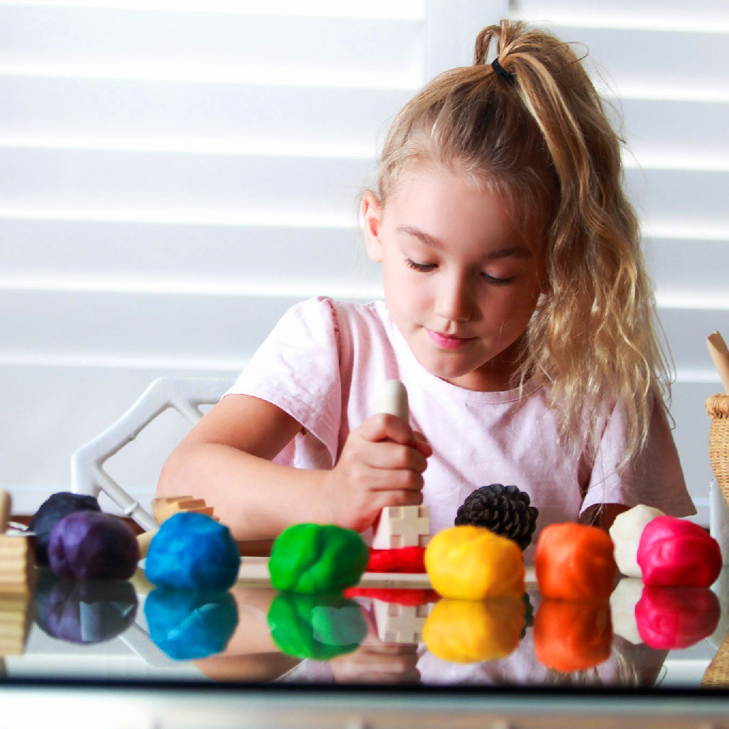 Kids sensory play dough made from food-grade ingredients