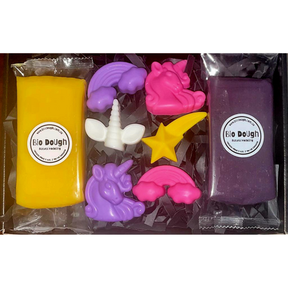 Bio DoUgh Rainbow Unicorns Figurines for creative kids sensory play